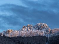Schwindendes Abendlicht am Kampenwand Massiv